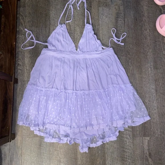 Lavender Halter Dress - Picture 1 of 6